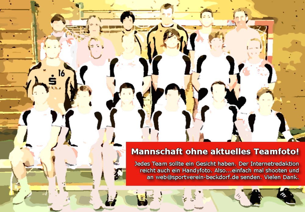 Handball Team ohne Mannschaftsfoto